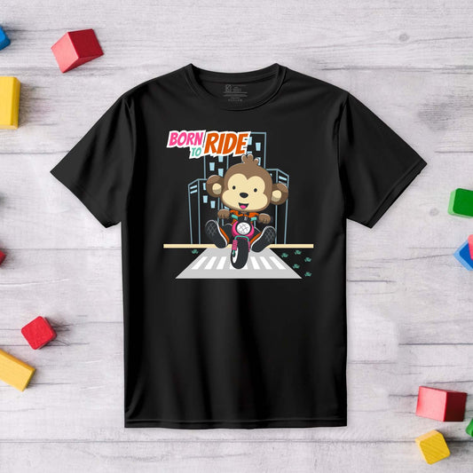 Born to be Ride Kids Printed T-Shirt
