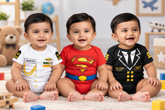 New Born & Baby Clothing | Tiny Trendsetter Trio Team 3-Piece Baby Bodysuit Combo | Soft Cotton