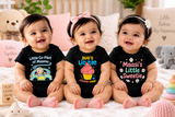 New Born & Baby Clothing | Mamu + Masi + Bua – 3-Piece Baby Bodysuit Combo | Soft Cotton