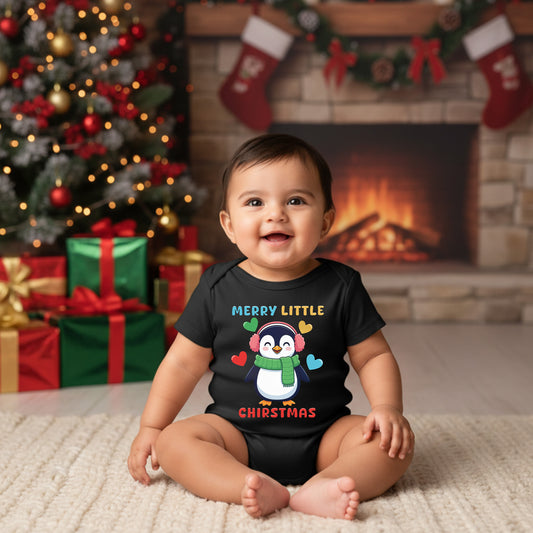 Marry Little Christmas _ Black Onesies
