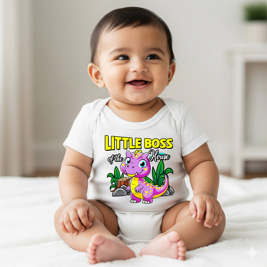 New Born & Baby Clothing | Little Boss Of The House | Soft Cotton