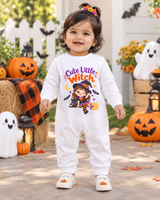 Cute Little Witch – Halloween Baby Full Romper 🎃🧹✨