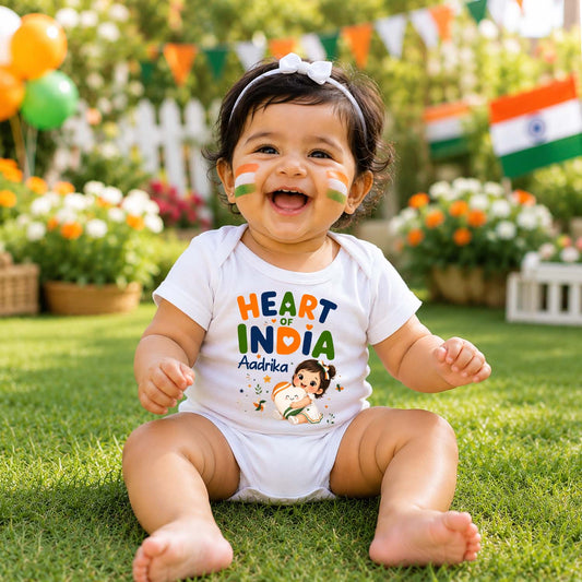 New Born & Baby Clothing | Born to Shine With Customised Baby Name | Soft Cotton