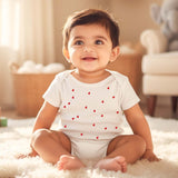 New Born & Baby Clothing | Baby’s Valentine Outfit White Dress | Soft Cotton