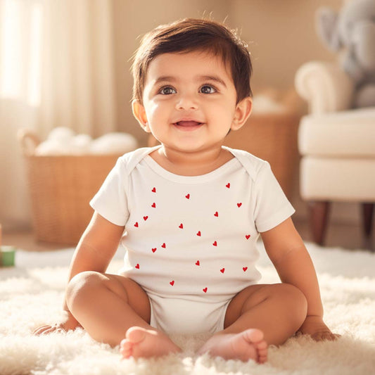 New Born & Baby Clothing | Baby’s Valentine Outfit White Dress | Soft Cotton