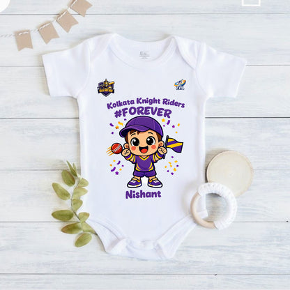 New Born & Baby Clothing | Kolkata Knight Riders #Forever With Customized Baby Name | Soft Cotton