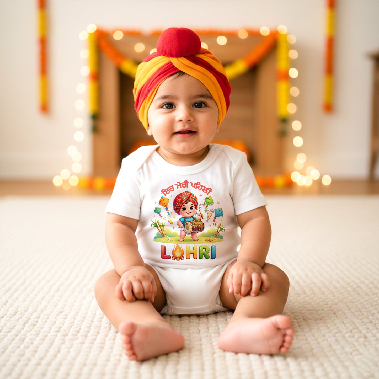 This is my first Lohri In Panjab_White Onises