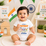 New Born & Baby Clothing | Little Patriot With Customised Baby Name | Soft Cotton