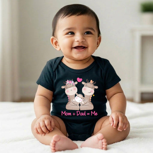 New Born & Baby Clothing | Mom + Dad = Me | Soft Cotton