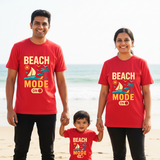 Beach Mode On Traveling  _ Total Family Twinning Red T-shirt
