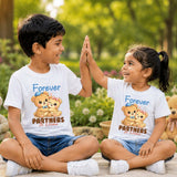 Combo pack of Forever Partners In Crime siblings White Tees