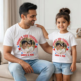 New Born & Baby Clothing | Fathers Day Together Dad & Daughter Twinning Custom Image White Sets | Soft T-shirt