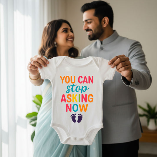 You Can Stop Now infant onesie_ White