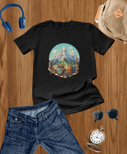 Travel themed  MOUNTAIN t-shirt