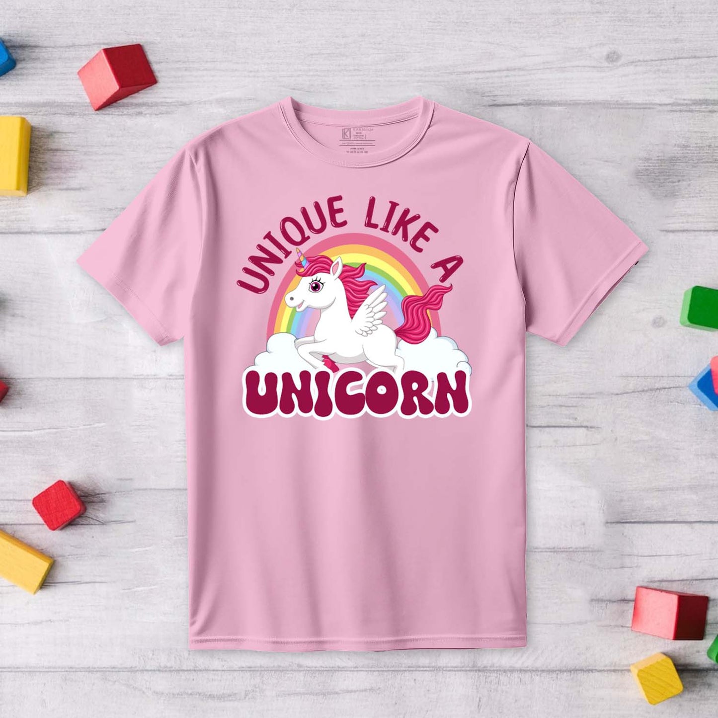 Unicorn Printed T-shirt - Pink