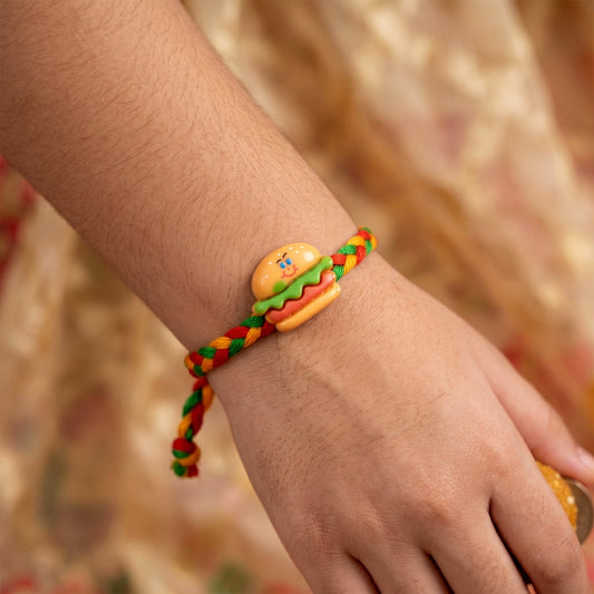 Cute Burger Kids Rakhi