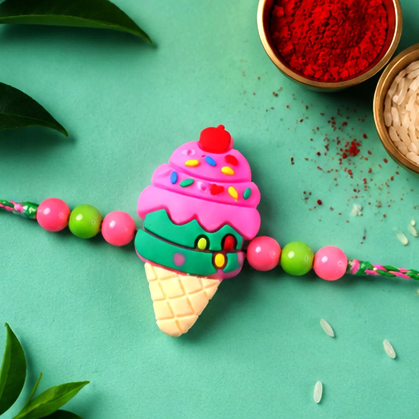 Ice Cream Cone Bracelet Rakhi