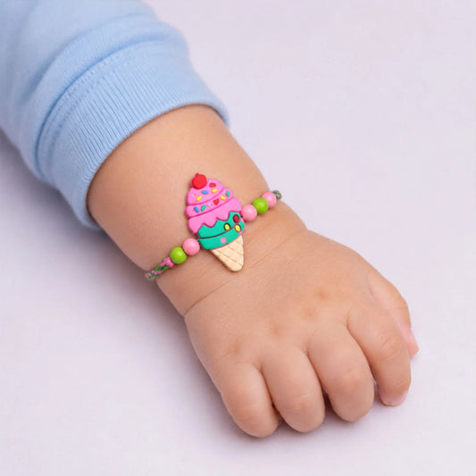 Ice Cream Cone Bracelet Rakhi