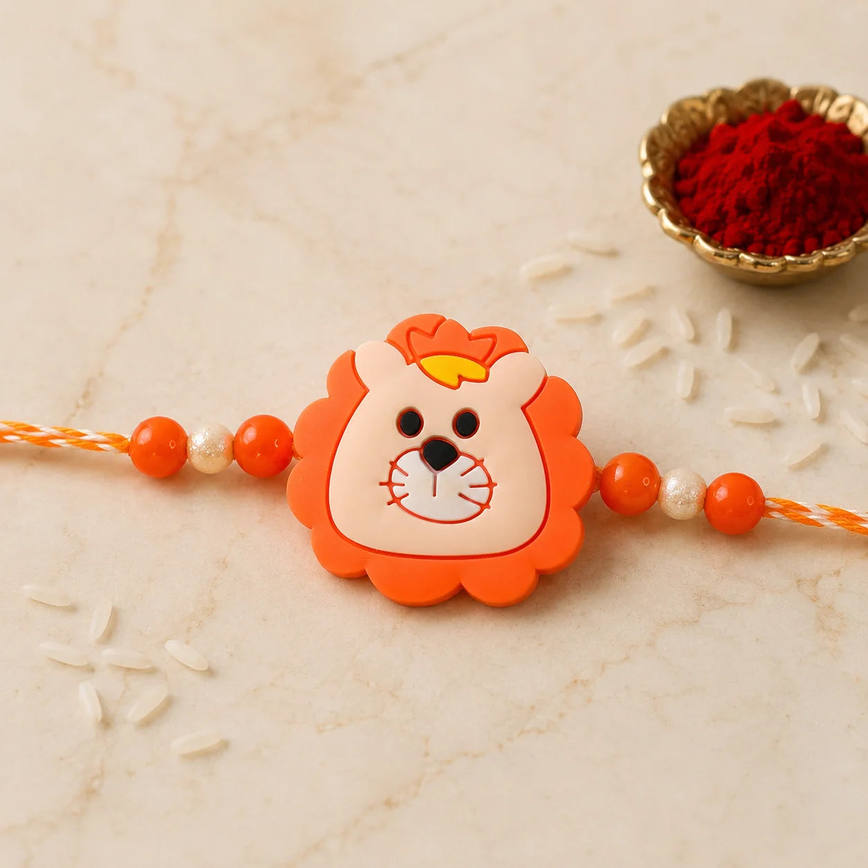 Cute Lion Face Kids Rakhi