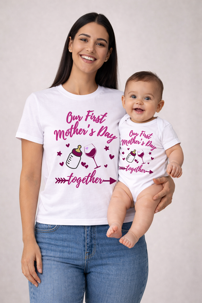 First Mother's day with baby combo_white