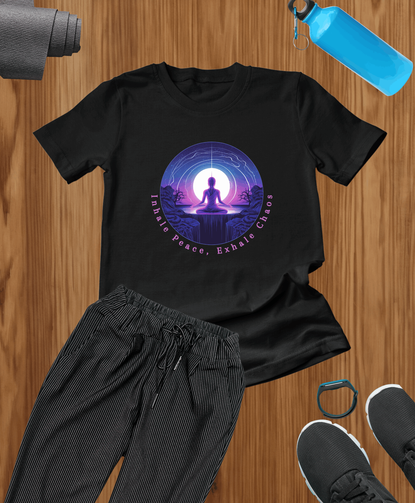 Yoga Themed Sanity T-shirt
